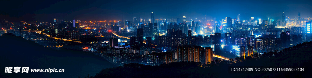 深圳城市夜景全景