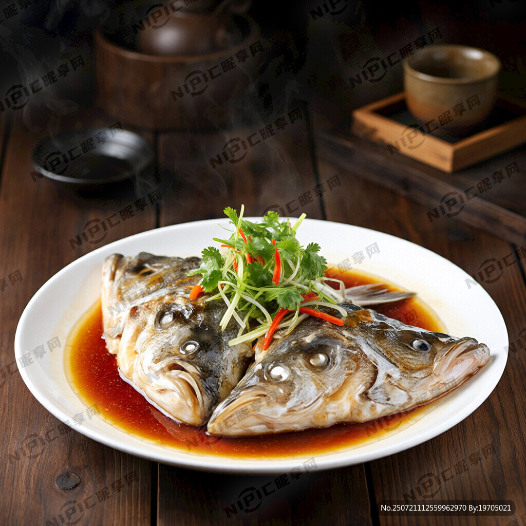 一张高清美食摄影照片 撒上葱丝