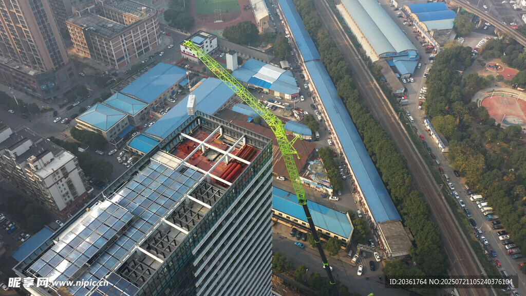 城市建筑景观俯瞰图