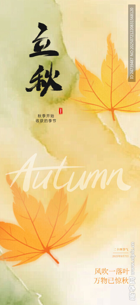立秋海报
