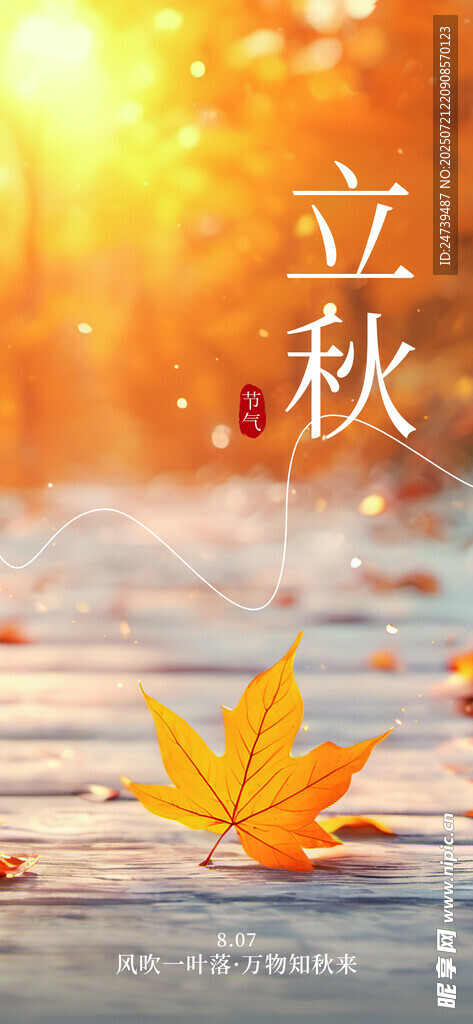 立秋海报