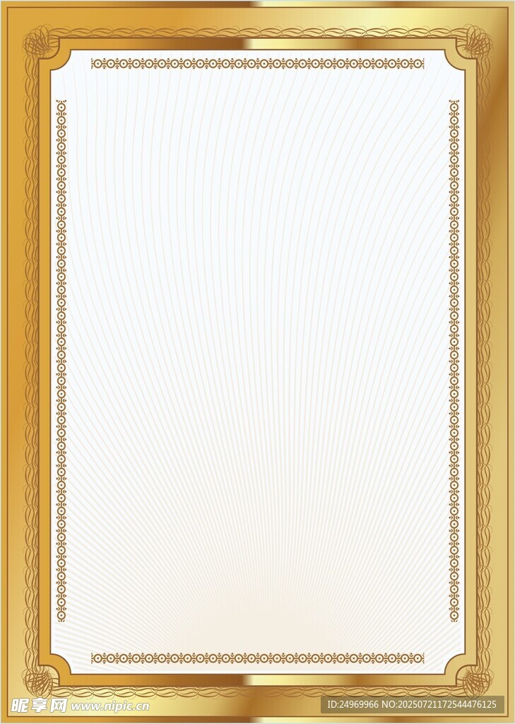 金色边框空白画框展示