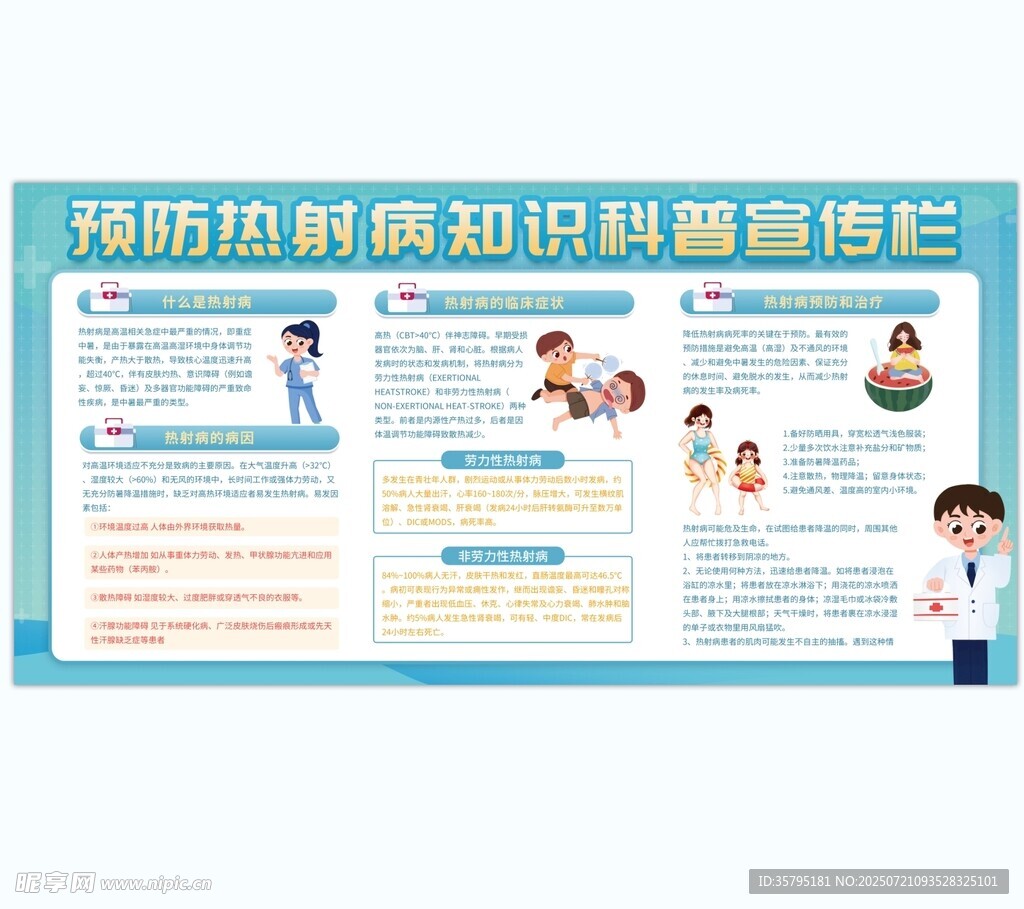 预防热射病知识宣传栏