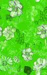 绿色花卉图案背景