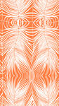 橙白相间几何羽毛图案