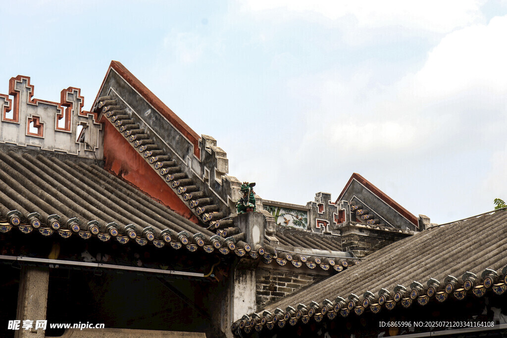 中式古建筑屋顶风貌