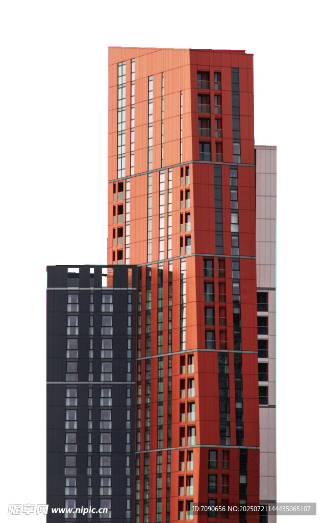 多彩高楼建筑模型