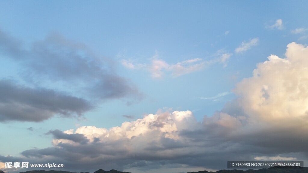 天空中的壮丽云朵景观