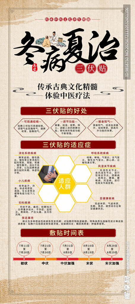 冬病夏治海报