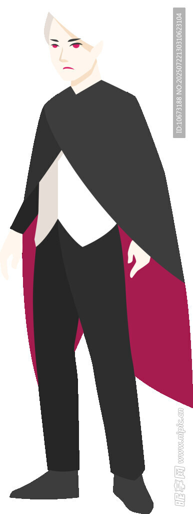 男士黑色礼服配红色内衬