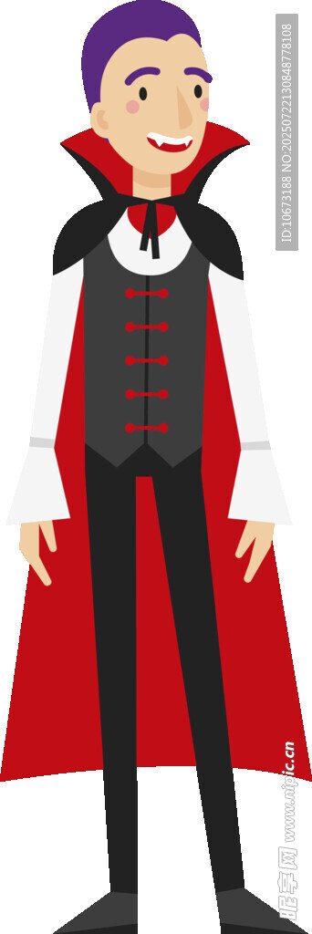 优雅吸血鬼男士形象