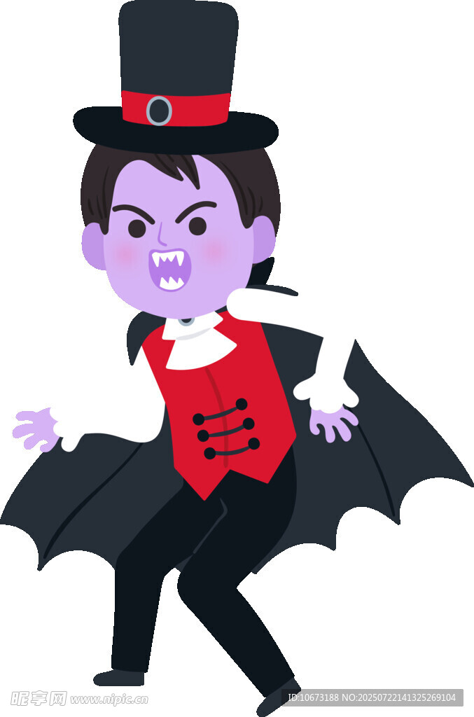 扮成吸血鬼的小魔术师