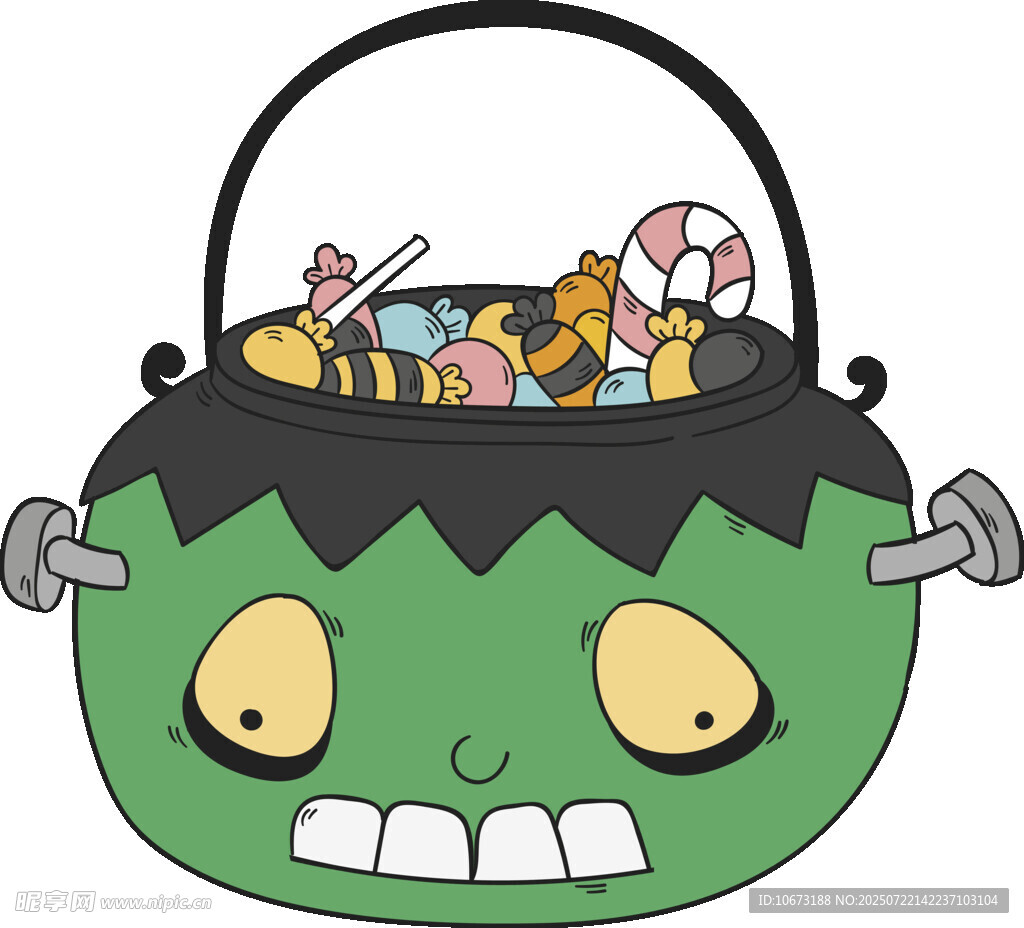 万圣节糖果魔法锅