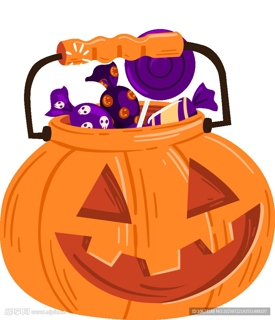 南瓜灯糖果篮