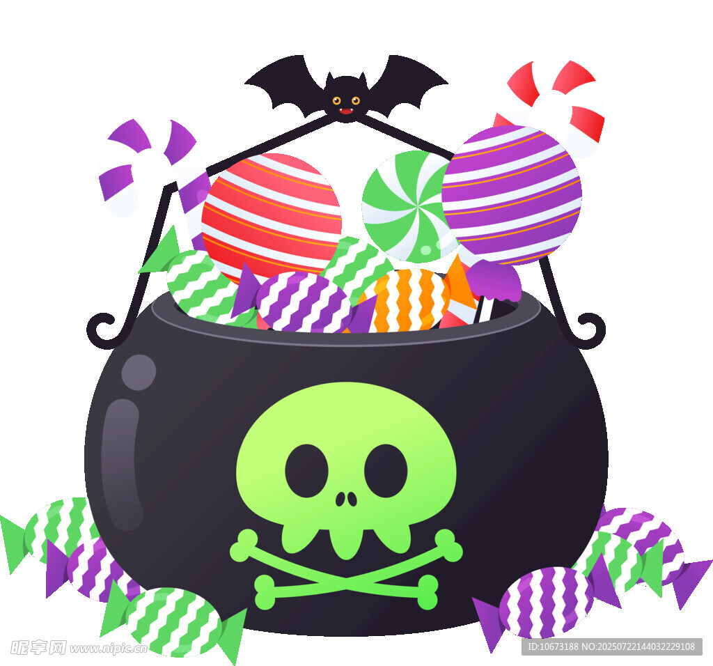 万圣节糖果魔法锅