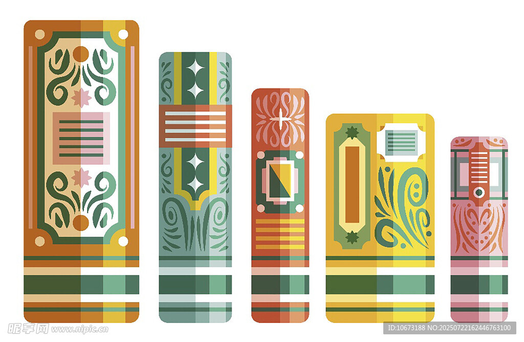 多彩民族风装饰柱