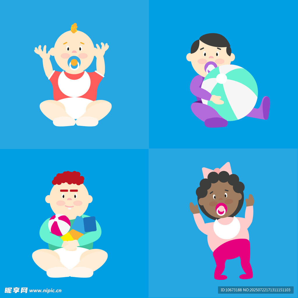 可爱萌趣的儿童卡通形象