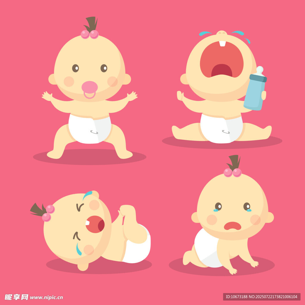 可爱宝宝多样表情瞬间