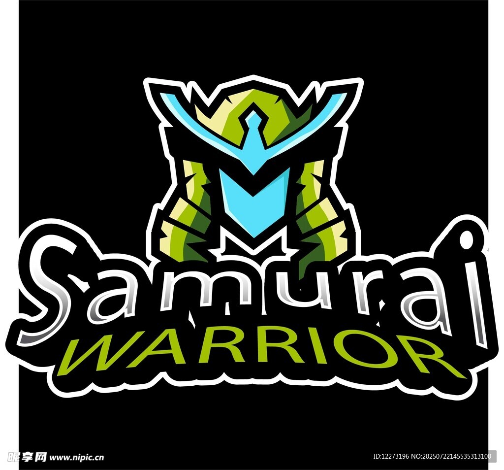 武士主题标志设计
