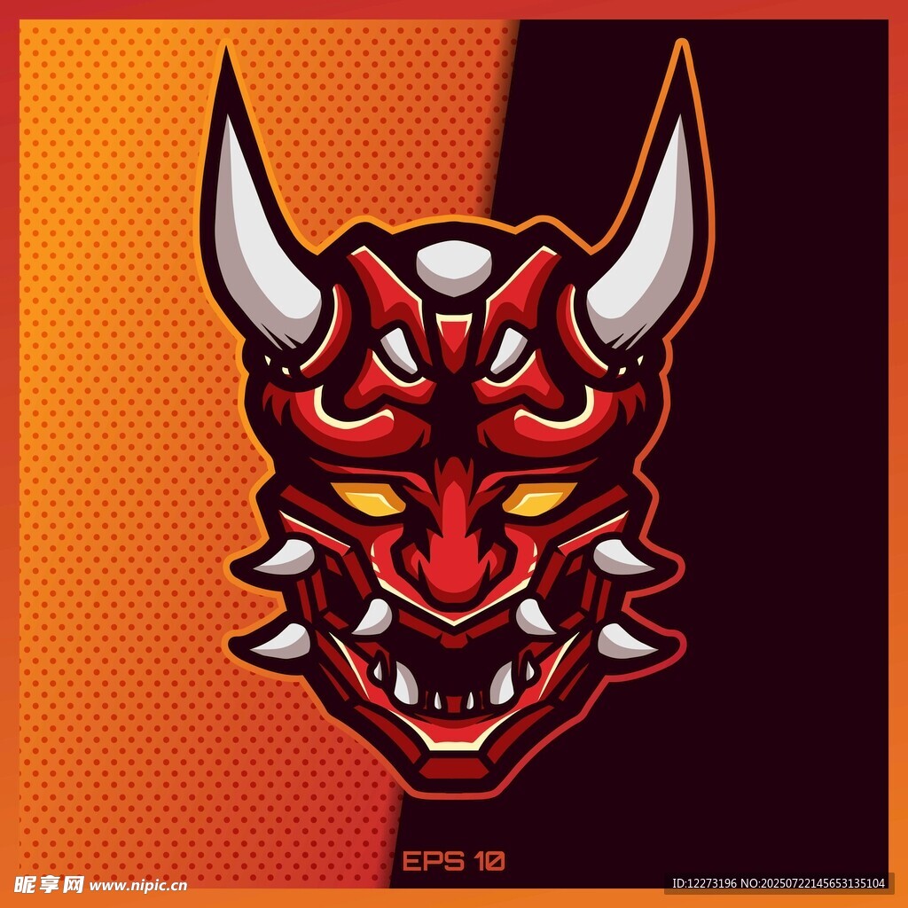 恶魔面具图案设计