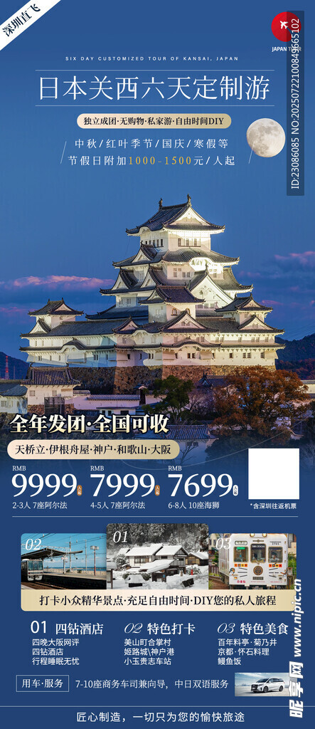 日本关西旅游海报