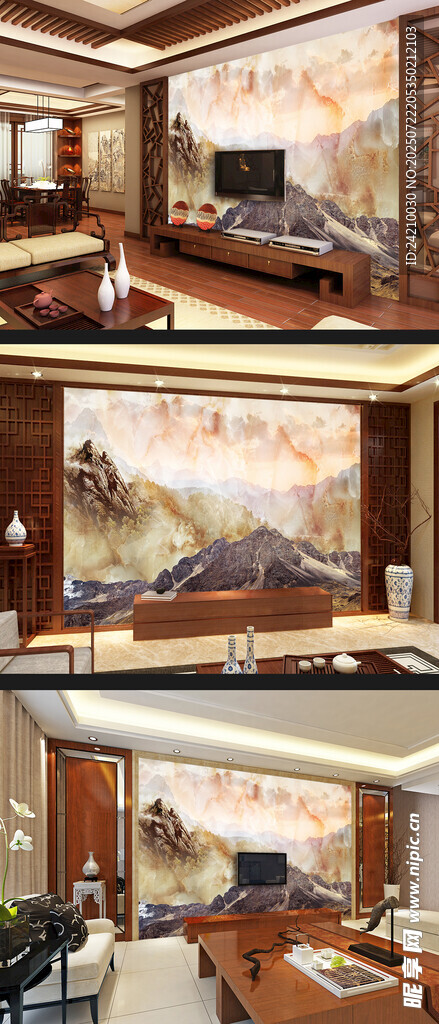 大理石背景墙