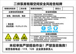 二供泵房有限空间安全风险告知牌