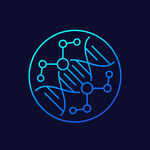科技感分子结构图标