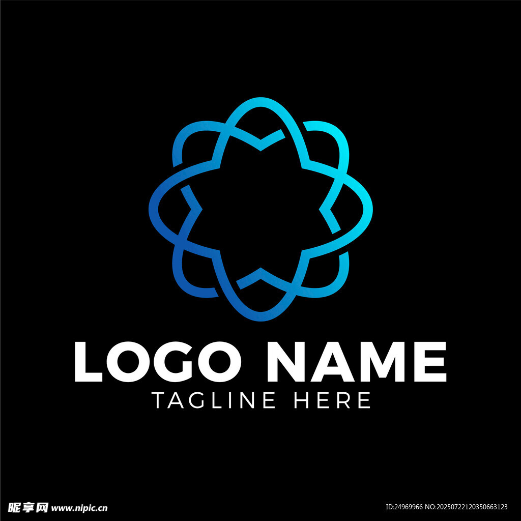 抽象环形Logo设计