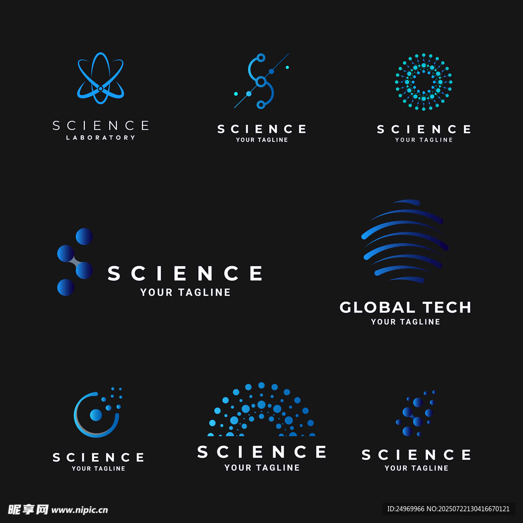 科技科学主题标志设计
