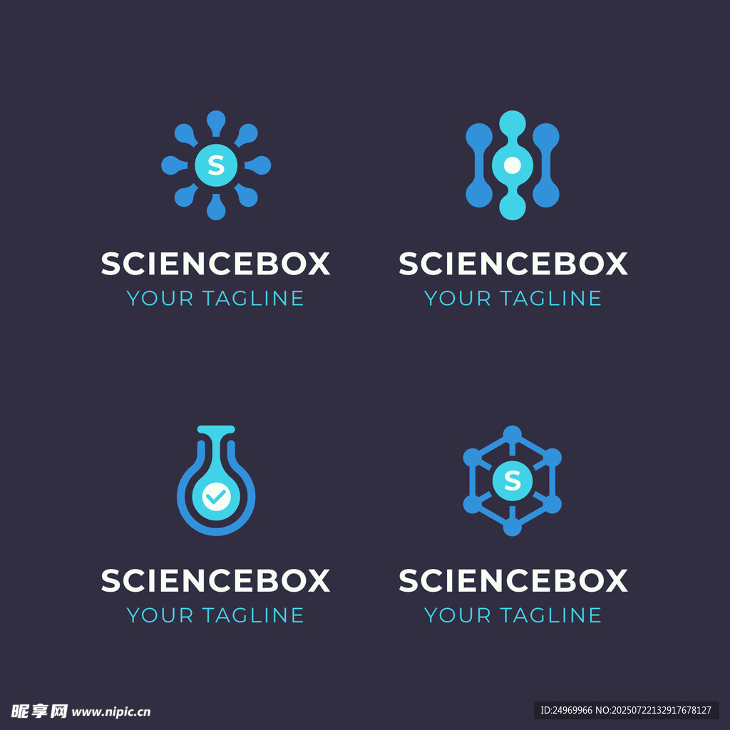 科学主题创意图标设计