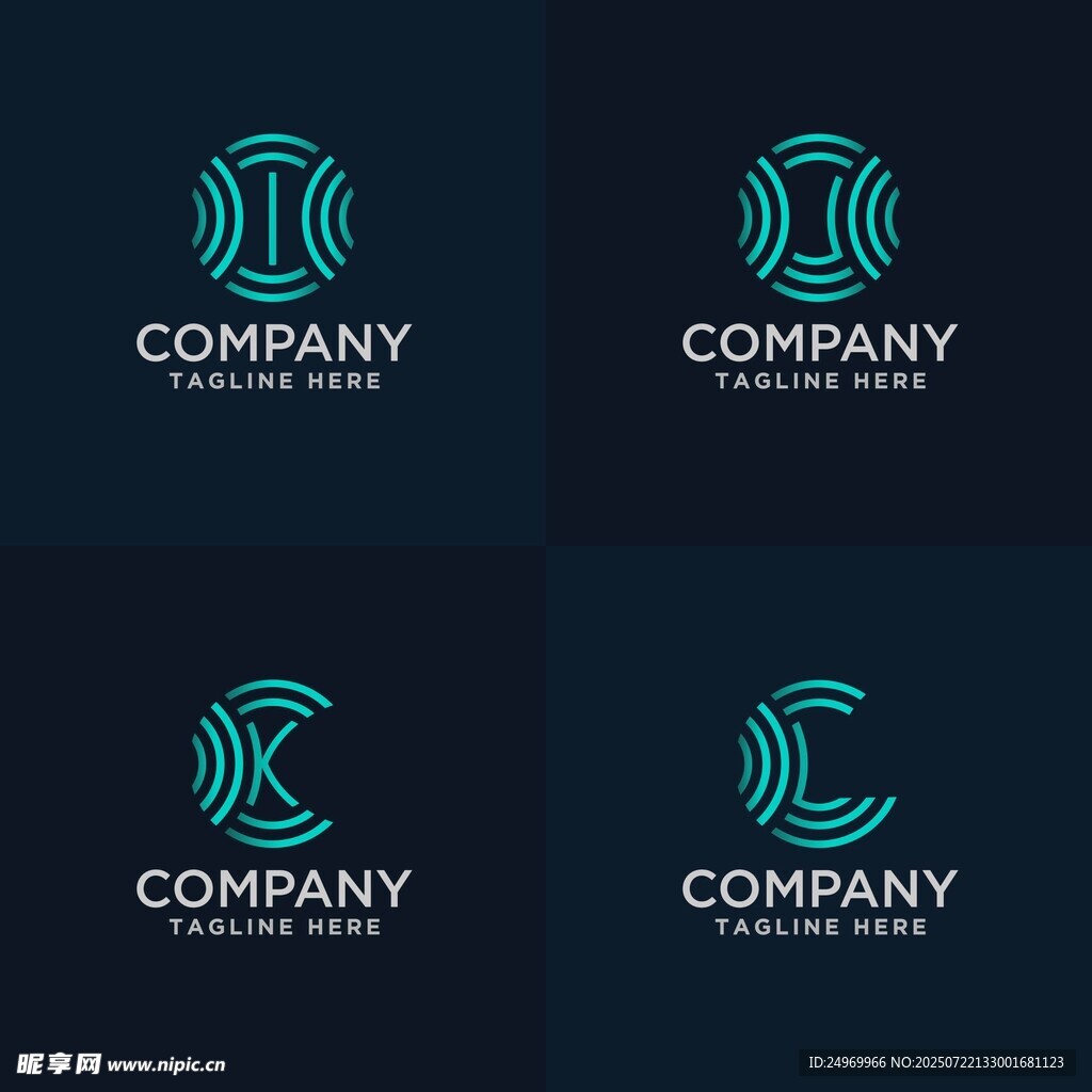 简约公司标志设计示例