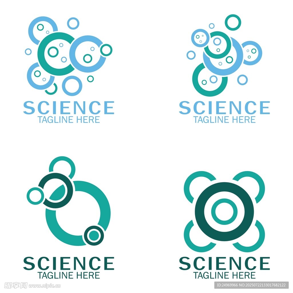 科学主题创意标志设计