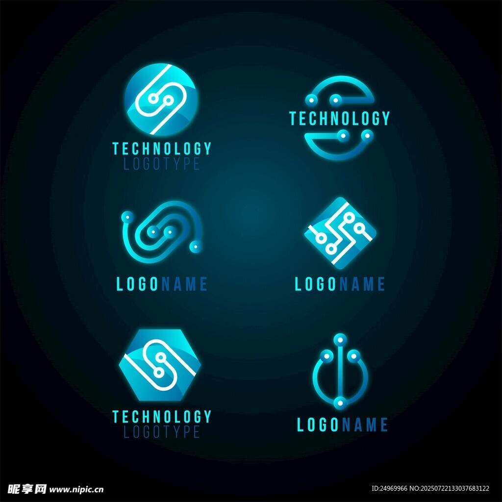 科技感十足的标志设计集合