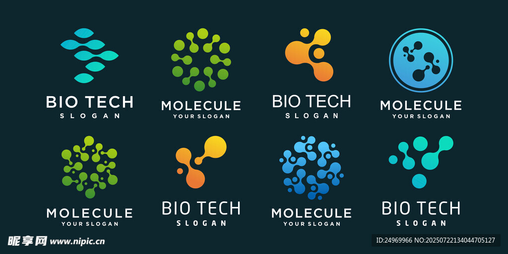 生物技术图标集合