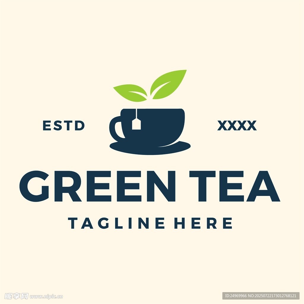 绿茶品牌标志设计
