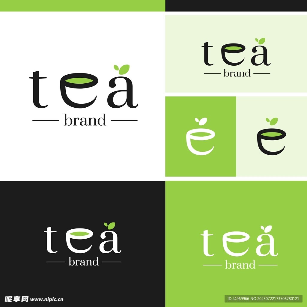 茶品牌标志设计示例