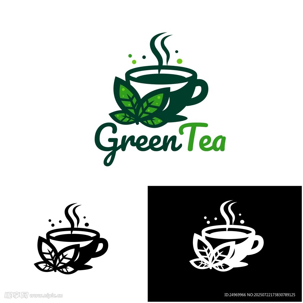 绿茶标志设计