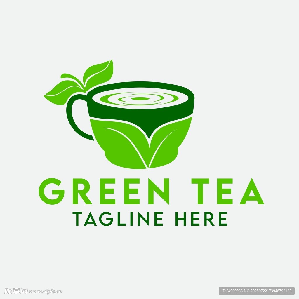 绿茶标志设计