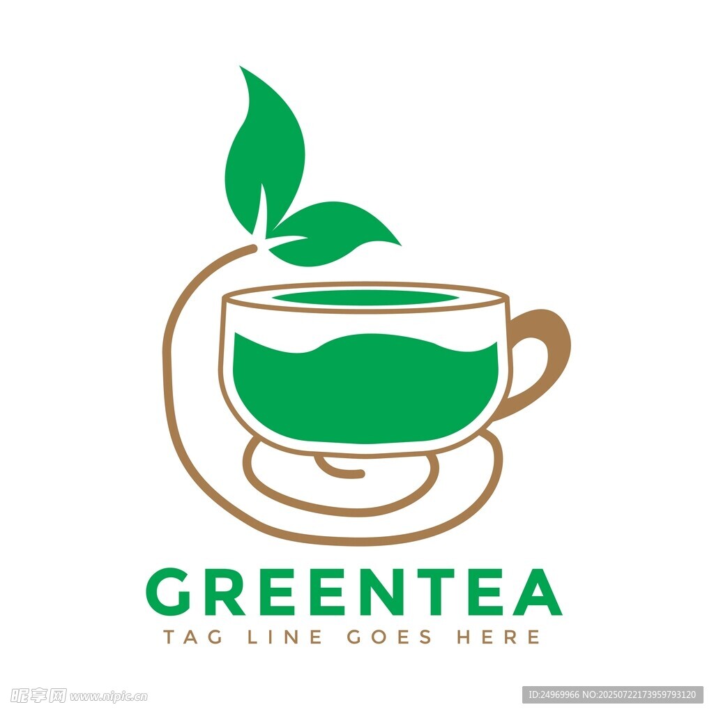 绿茶标志设计