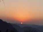 山间日落美景