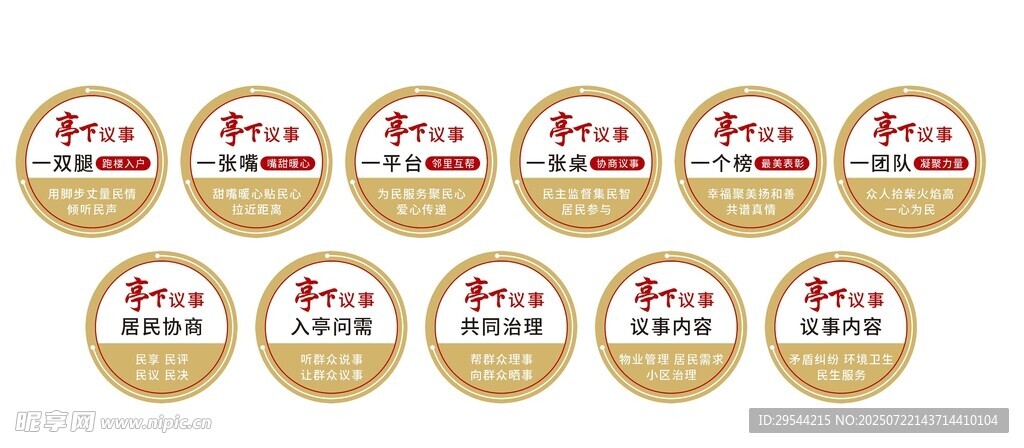 居民议事厅文化墙