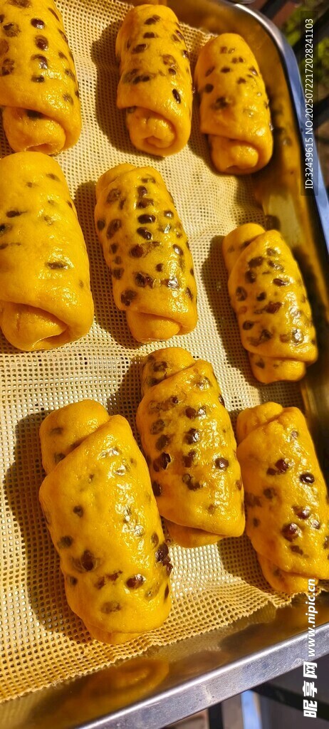 南瓜红豆卷