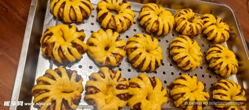 南瓜红豆卷