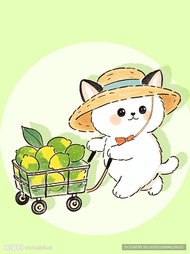 卡通小狗插图