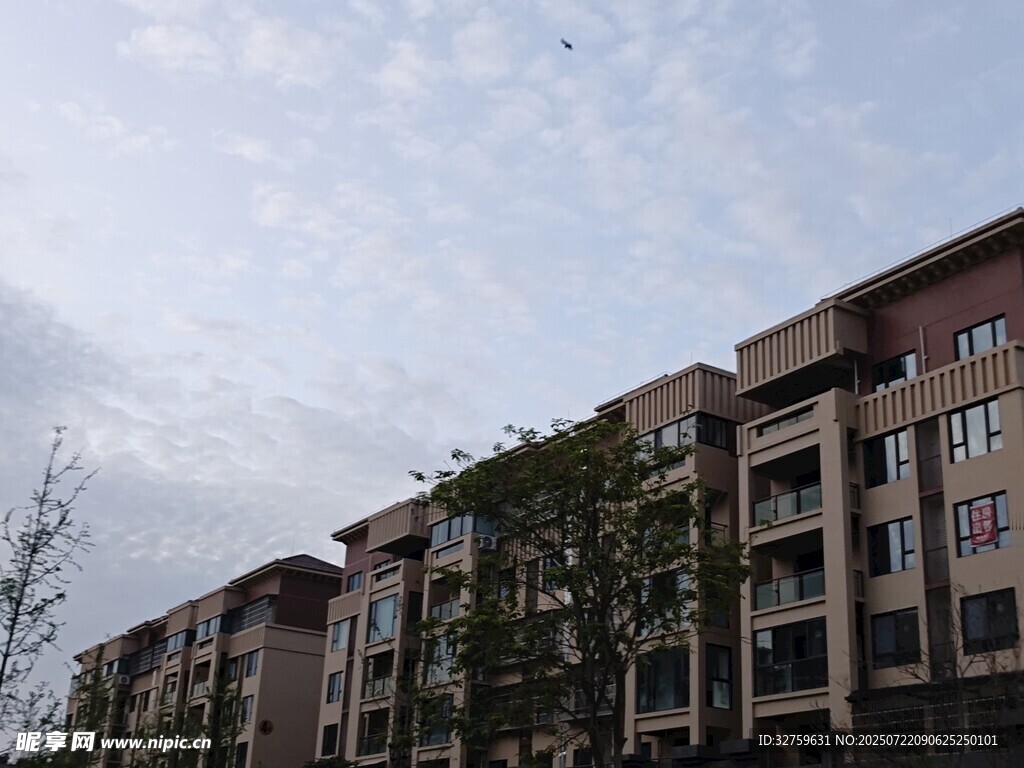 多层住宅楼外观景观