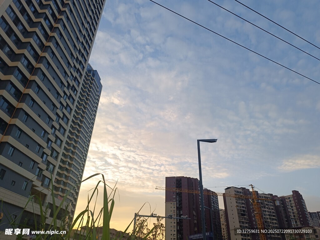 城市高楼与天际线景观