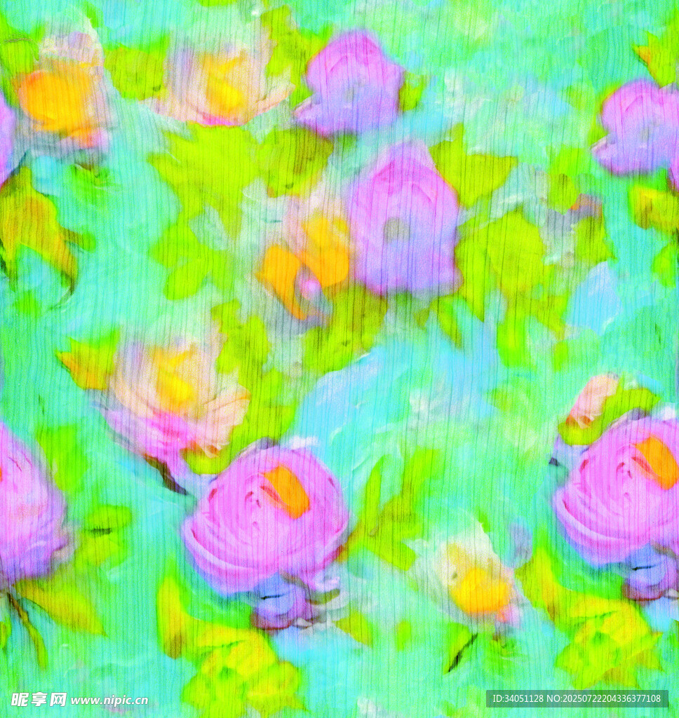 梦幻花卉图案