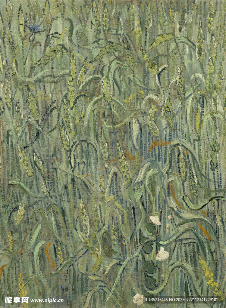 梵高风格麦田画作