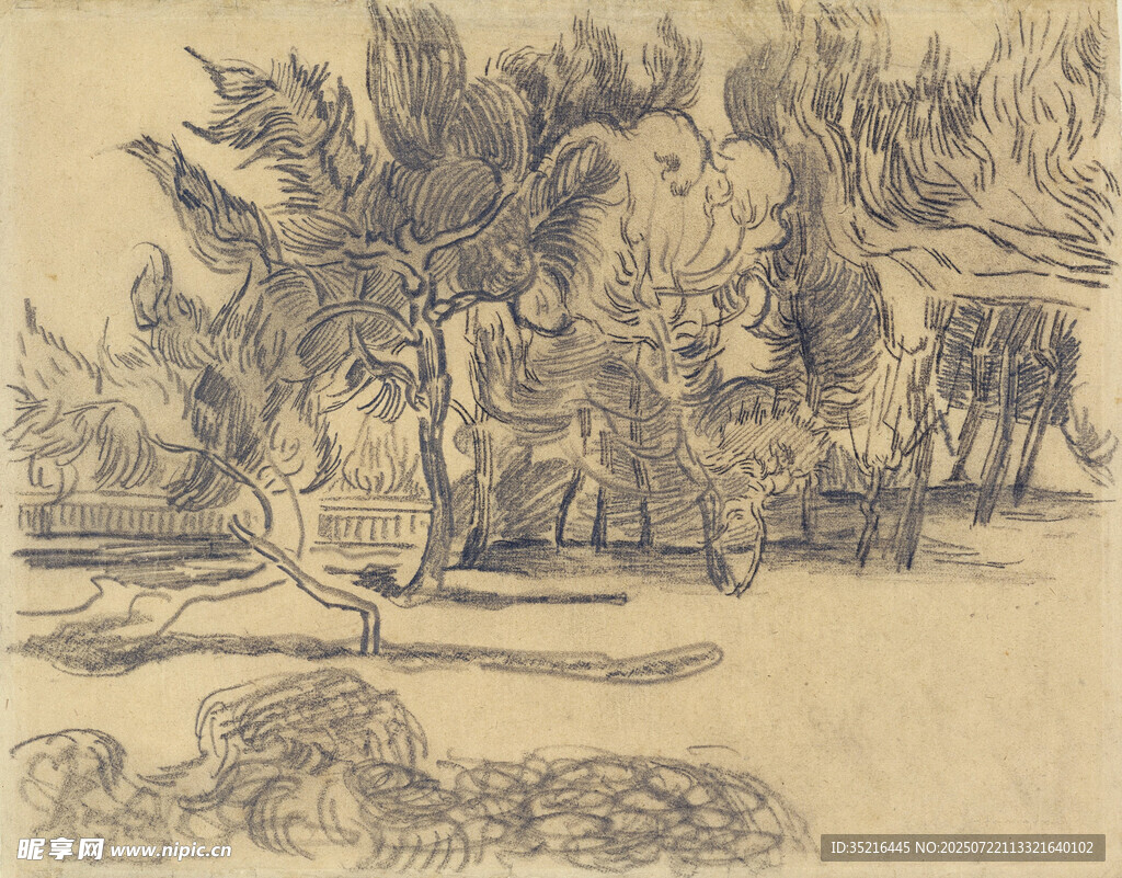 古代行军场景插画